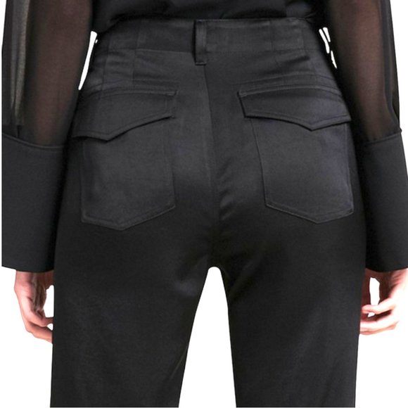 DKNY Black STRAIGHT-LEG ANKLE DRESS PANTS - Picture 3 of 14